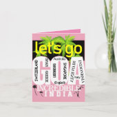 ゴア旅行 招待状 (正面)