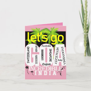 ゴア旅行 招待状