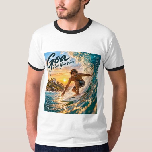 ゴア - あなたの波を見つけよう Tシャツ (正面)