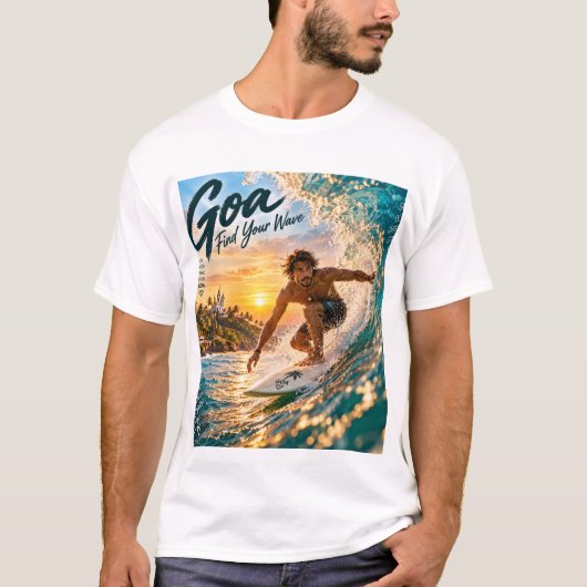 ゴア - あなたの波を見つけよう Tシャツ (正面)