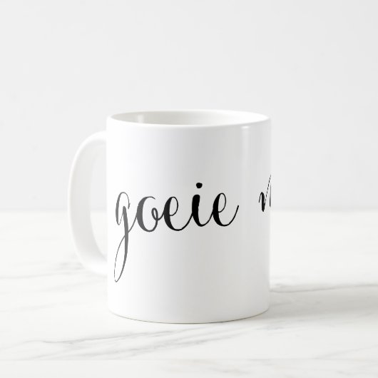 ゴイエ・モーア・グッドモーニング南アフリカAfrikaans Mug コーヒーマグカップ (正面左)