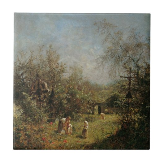 ゴイサーンの廃墟の墓地 タイル (正面)