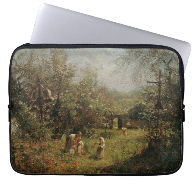 ゴイサーンの廃墟の墓地 ラップトップスリーブ (正面)