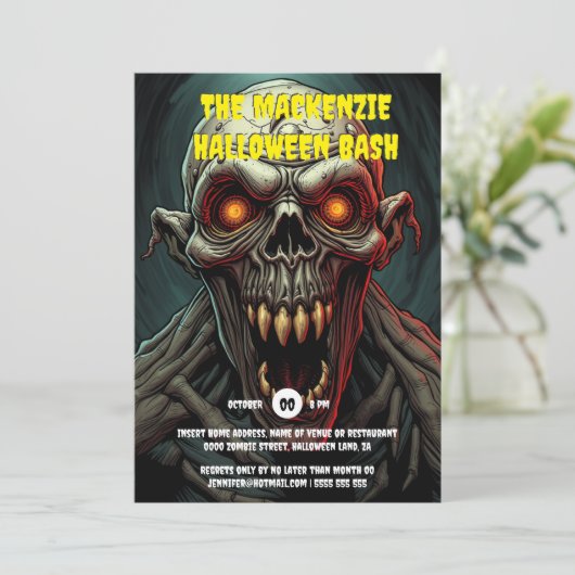 ゴウリッシュグウルスプキー大人ハローウィンパーティ 招待状 (スタンド正面)