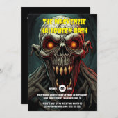 ゴウリッシュグウルスプキー大人ハローウィンパーティ 招待状 (正面/裏面)