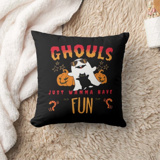 ゴウルだけでおもしろい面白いハロウィーンを持ちたい、パンプク クッション (ブランケット)