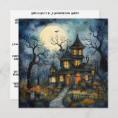 👻🎉ゴウルの夜イン：不気味なソイレ！🎉👻 招待状 (正面/裏面)