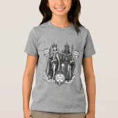 ゴエティアの貴族 ストラス王子とパイモン王 トライブレンドＴシャツ (正面)