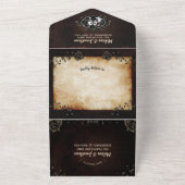 ゴエレガントシック結婚怪骨 オールインワン招待状 (外側)