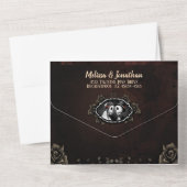 ゴエレガントシック結婚怪骨 オールインワン招待状 (裏面)