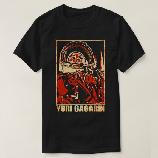 ゴガリンゆりソ連宇宙飛行士2 Tシャツ (デザイン正面)