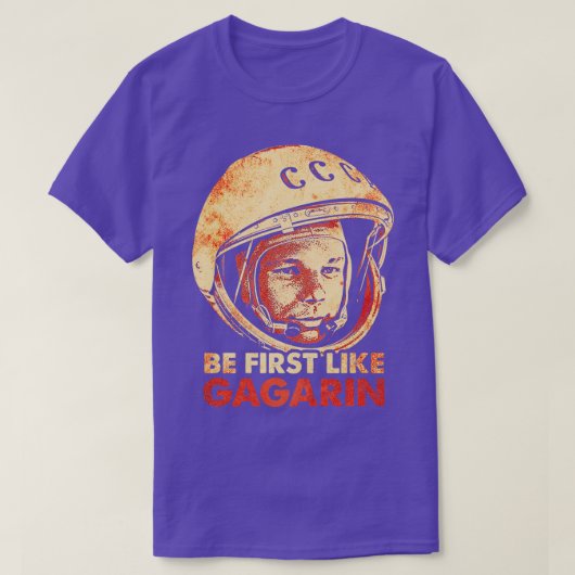 ゴガリンゆりソ連宇宙飛行士4 Tシャツ (デザイン正面)