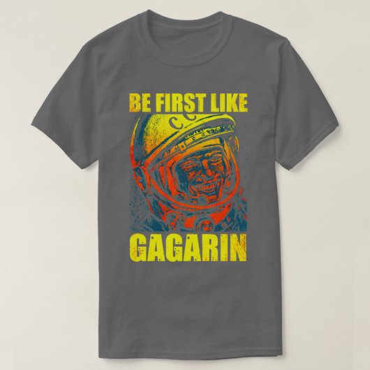 ゴガリンゆりソ連宇宙飛行士7 Tシャツ (デザイン正面)