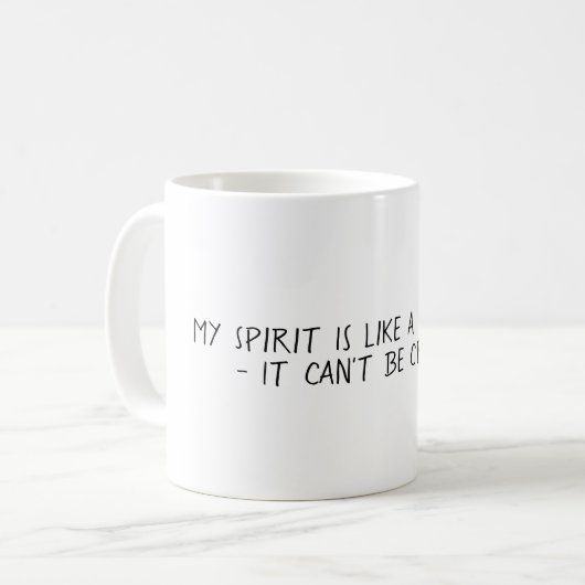 ゴキブリおもしろいの恥知らずな引用文のような精神 コーヒーマグカップ (正面左)