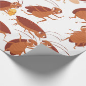 ゴキブリおもしろいムシのゴキブリ ラッピングペーパー (角)