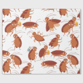 ゴキブリおもしろいムシのゴキブリ ラッピングペーパー (フラット)