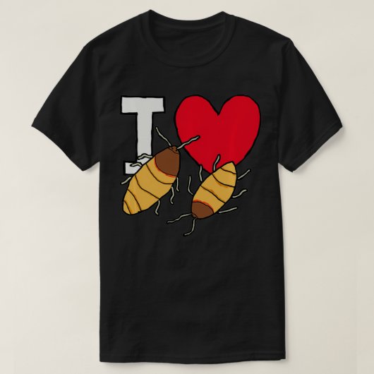 ゴキブリのヒューが大好き Tシャツ (デザイン正面)