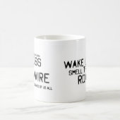 ゴキブリのマグを目覚め、かいで下さい コーヒーマグカップ (中央)