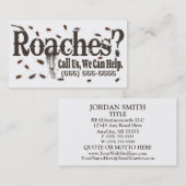 ゴキブリの害虫駆除業者広告 名刺 (正面/裏面)