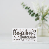 ゴキブリの害虫駆除業者広告 名刺 (スタンド正面)