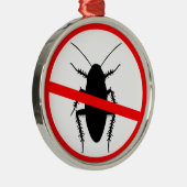 ゴキブリを用心して下さい メタルオーナメント (右)