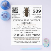 ゴキブリデザイン害虫駆除広告剤 チラシ (シングル)