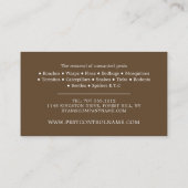 ゴキブリデザイン、害虫駆除 名刺 (裏面)