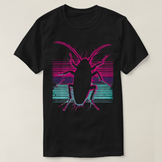 ゴキブリヴィンテージクカラチャ昆虫愛好家 Tシャツ (デザイン正面)