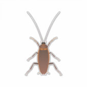 ゴキブリ昆虫 シール (正面)