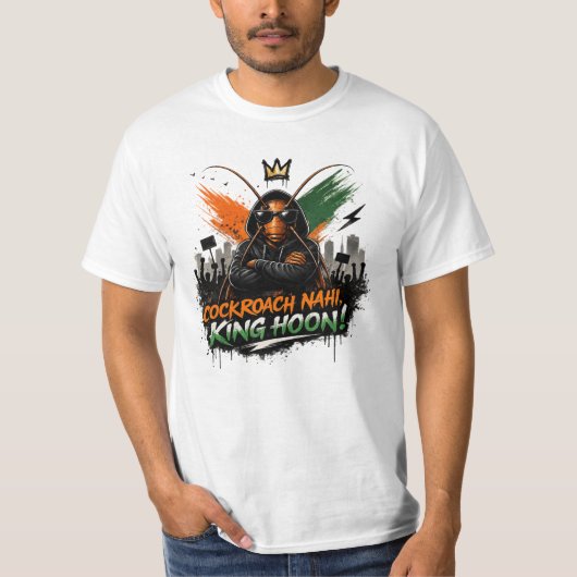 ゴキブリ ナヒ, キング フーン! | 反逆のゴキブリ Tシャツ (正面)