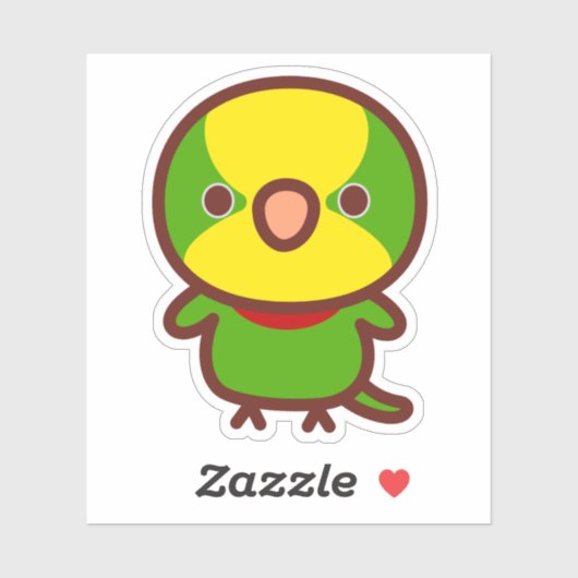 ゴクラクインコ シール (シート)