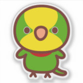 ゴクラクインコ シール (正面)