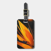ゴクラクチョウカ属オレンジ極楽鳥 ラゲッジタグ (正面縦)