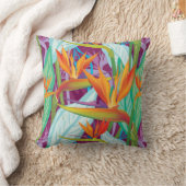 ゴクラクチョウカ属パターン クッション (ブランケット)