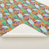 ゴクラクチョウカ属パターン シェルパブランケット (3/4)