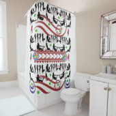 ゴゴマンズ白い女性のショーカーテン シャワーカーテン