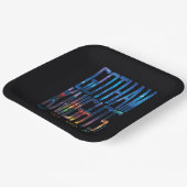 ゴサムナイツシティレタリング ペーパープレート (傾斜あり)