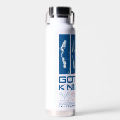 ゴサムナイツ顔パネル ウォーターボトル (正面)