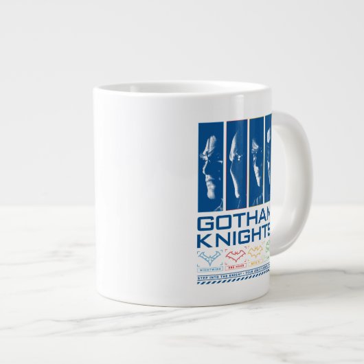 ゴサムナイツ顔パネル ジャンボコーヒーマグカップ (正面右)