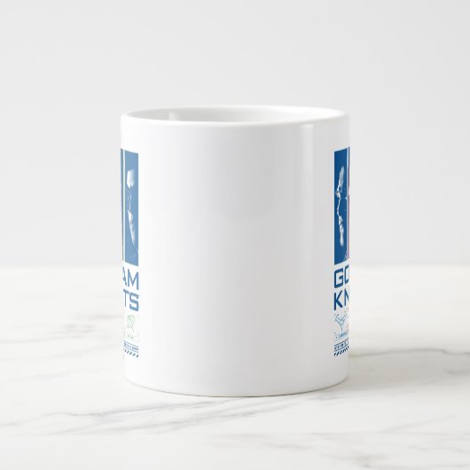 ゴサムナイツ顔パネル ジャンボコーヒーマグカップ (正面)