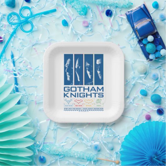 ゴサムナイツ顔パネル ペーパープレート (パーティー)