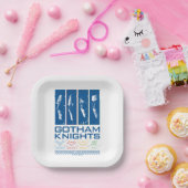 ゴサムナイツ顔パネル ペーパープレート (パーティー)