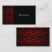 ゴシエレガントックパターン(の模様が)ある名刺 名刺 (正面/裏面)