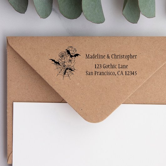 ゴシエレガントックフローラ結婚差出人住所 セルフインキングスタンプ