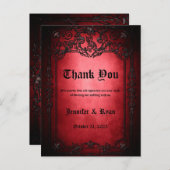 ゴシエレガントック結婚スサンキューカード シーズンポストカード (正面/裏面)