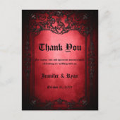 ゴシエレガントック結婚スサンキューカード ポストカード (正面)