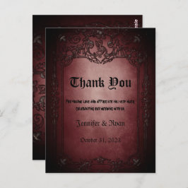 ゴシエレガントック結婚スサンキューカード ポストカード