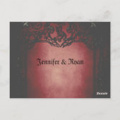 ゴシエレガントック結婚スサンキューカード ポストカード (裏面)