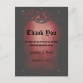 ゴシエレガントック結婚スサンキューカード ポストカード (正面)