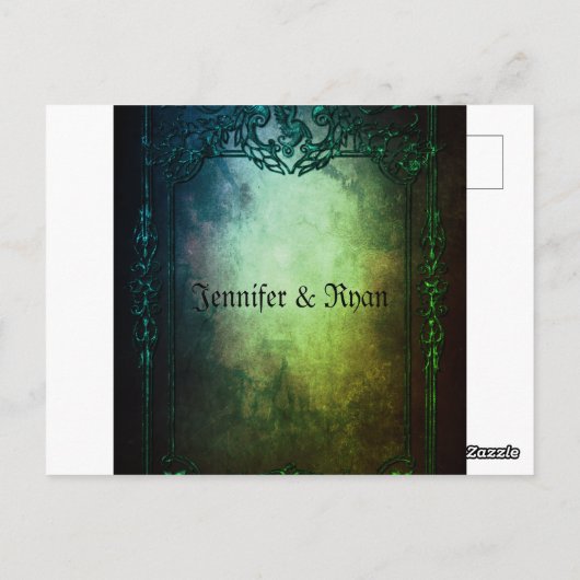 ゴシエレガントック結婚スサンキューカード ポストカード (裏面)